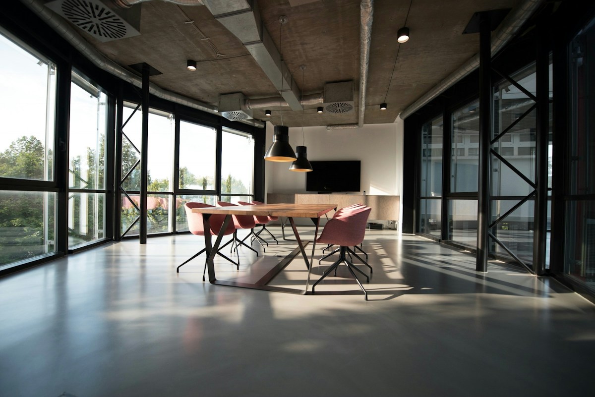 Bright, well-kept professional workplace